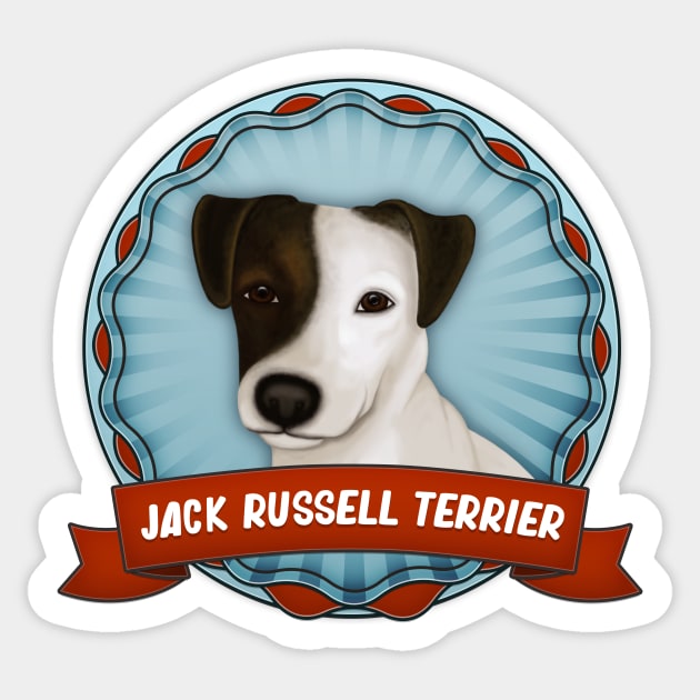 Jack Russell terrier Sticker by Philozei